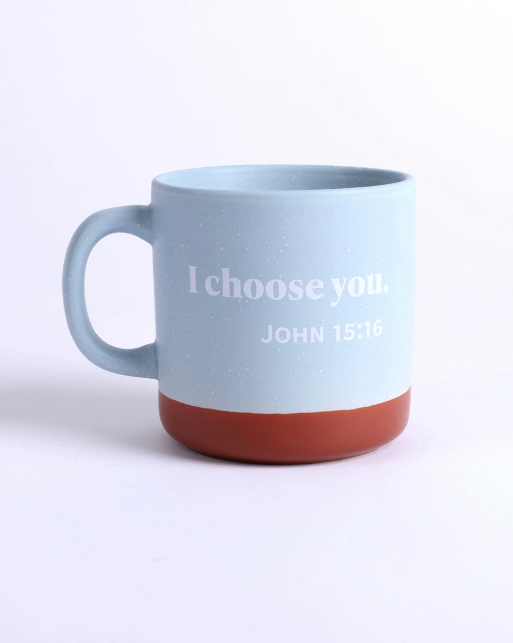 13 OZ MUG “CHOSEN” LIGHT BLUE