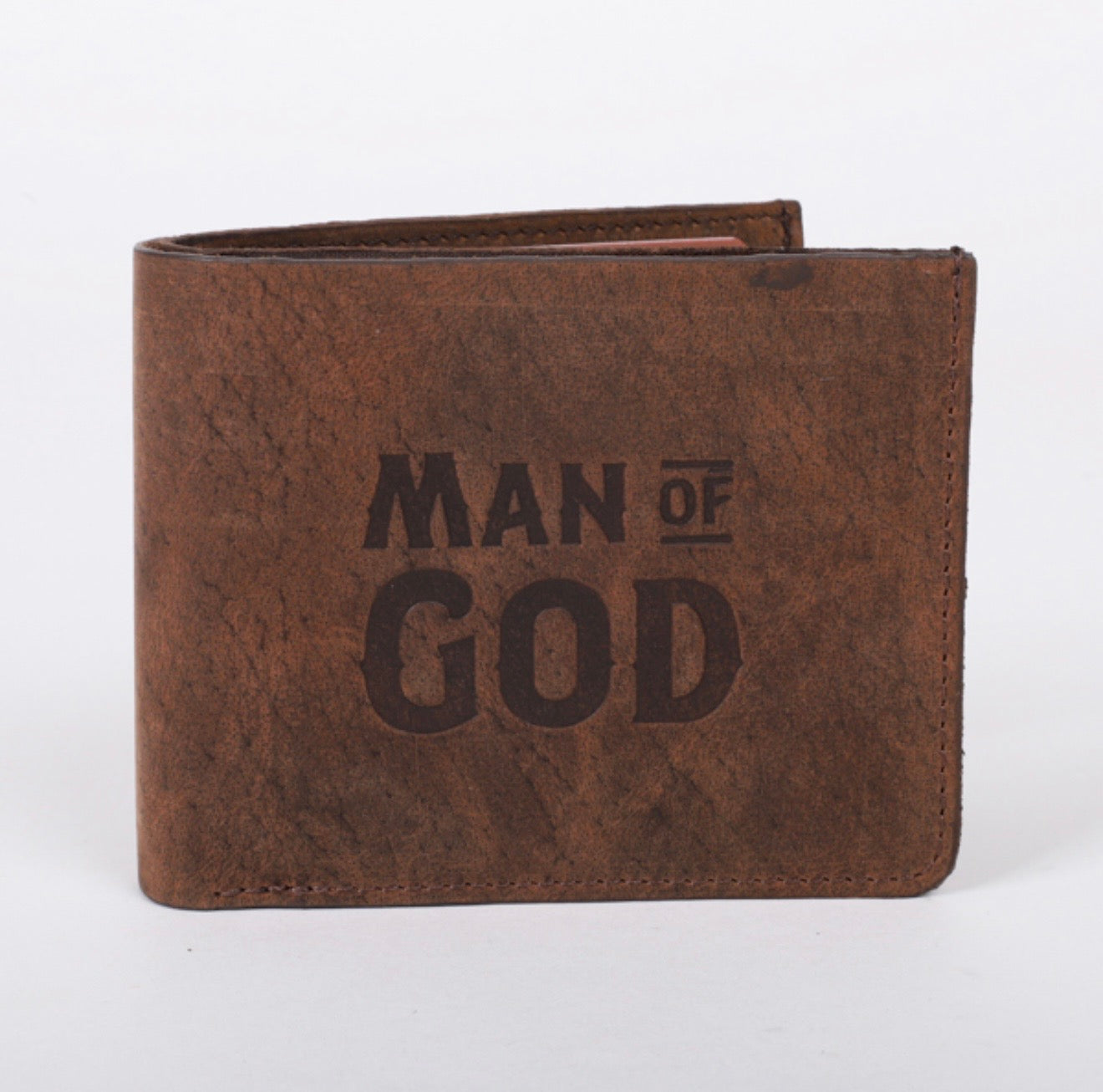 MEN’S LEATHER “MAN OF GOD”WALLET