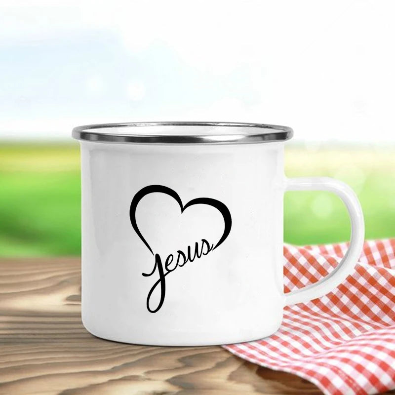 Jesus Is God Enamel Mugs