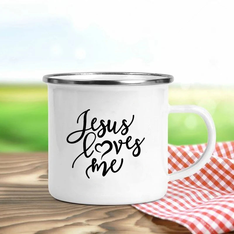 Jesus Is God Enamel Mugs