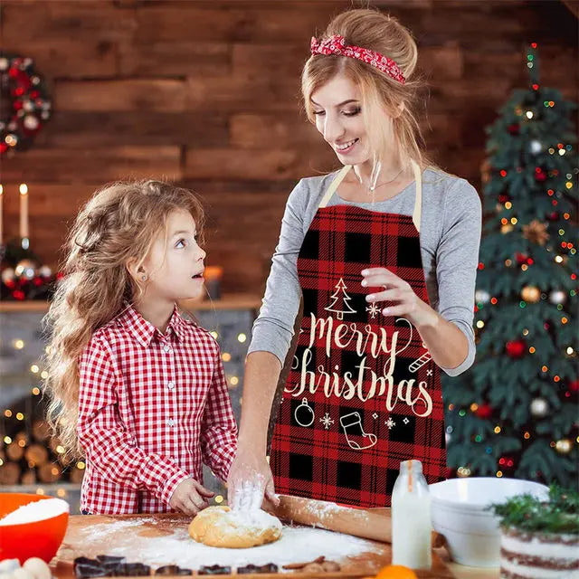 Linen Christmas Apron