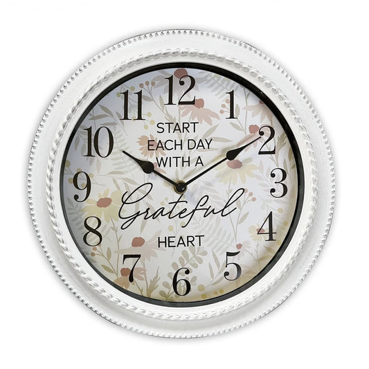 Inspirational 12 Inch Analog Wall Clock Quartz Movement Battery Powered Motivational Decor Ideal Kitchen Living Room Gift