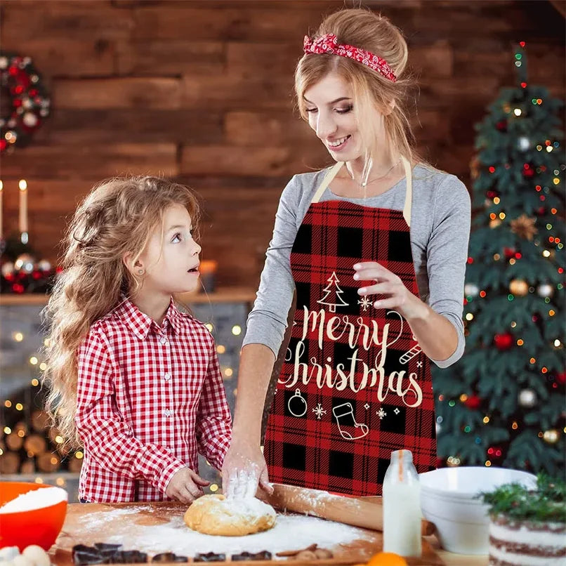 Linen Christmas Apron