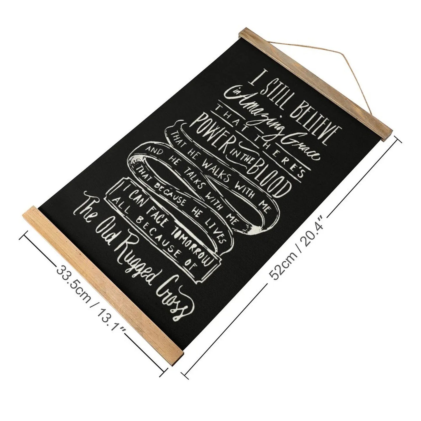 Linen Hanging Painting Amazing Grace Lyrics Art Graphic Vintage Funny Sarcastic Draw Office Picture Hanging  Style Hang Pictures