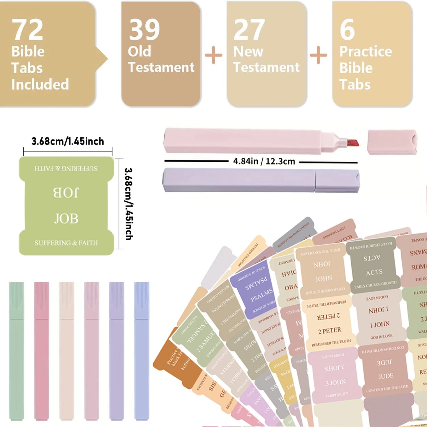 Bible Cover Case for Women 10'' Floral with Accessories