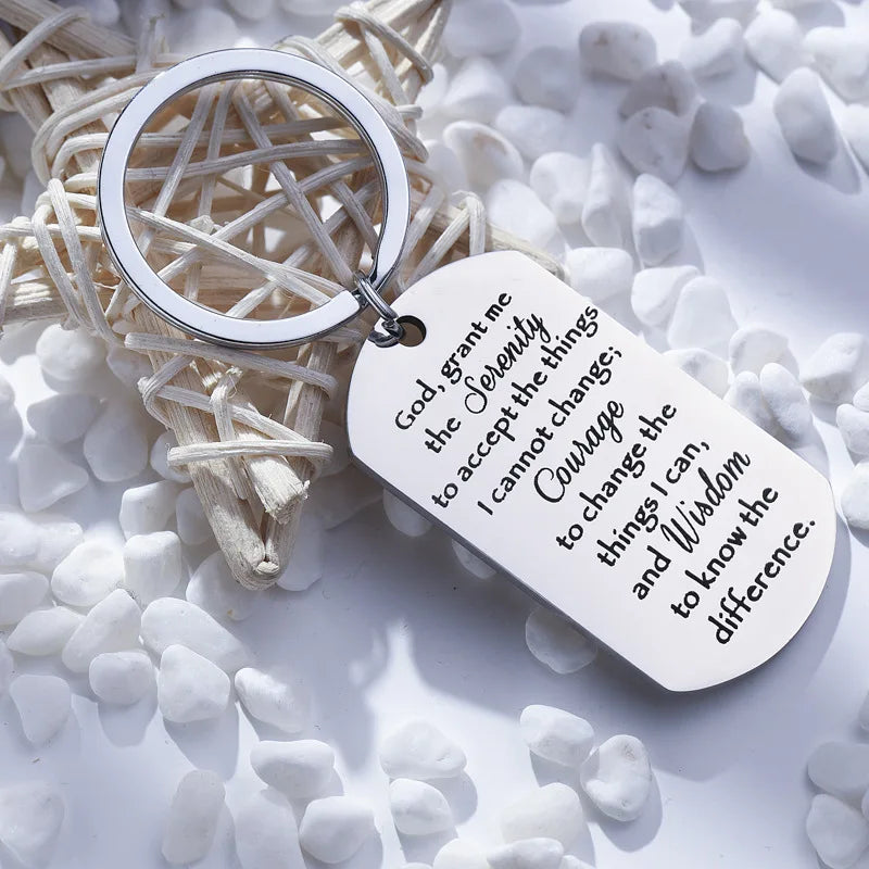 Serenity Prayer Keychain