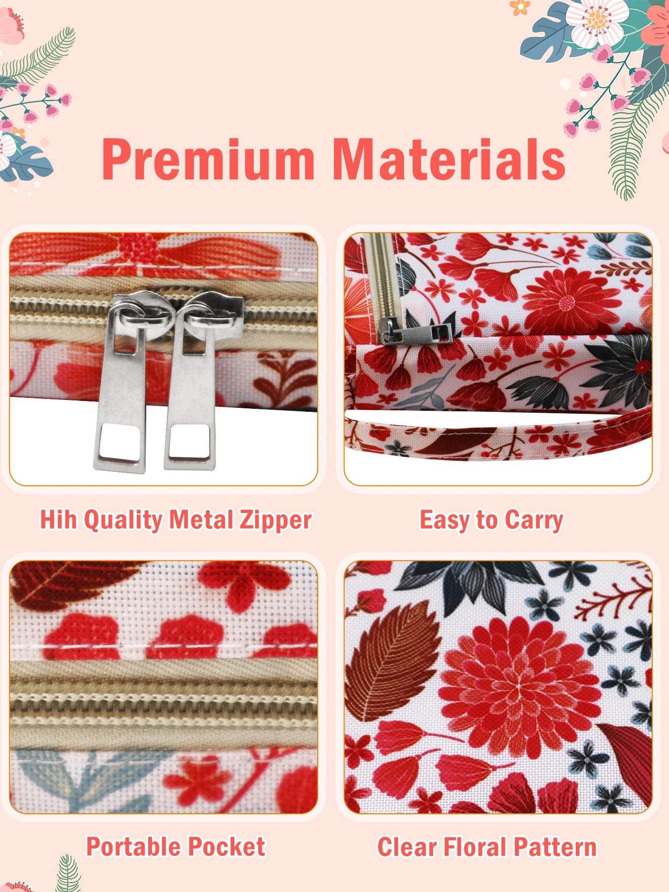 Bible Cover for Women with Floral Print