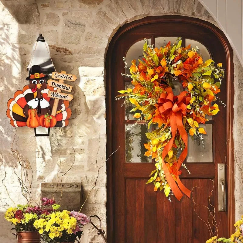 Thanksgiving Wooden Wreath