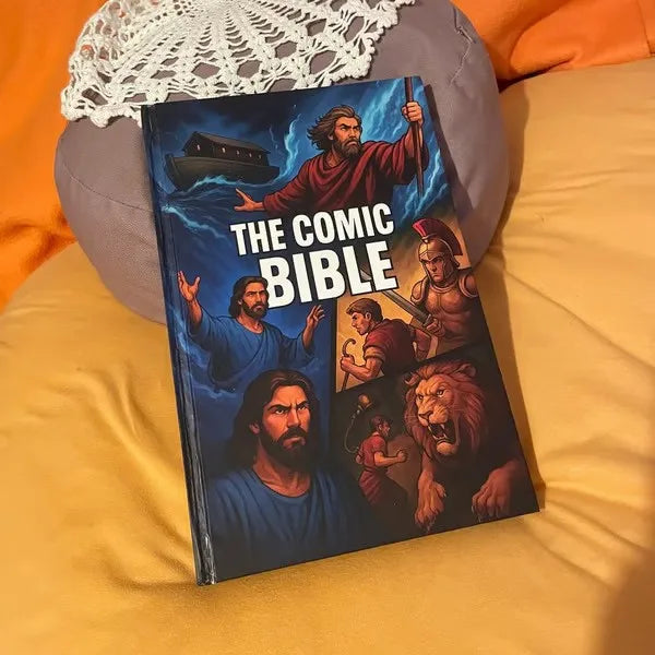 Comic Bible Action Illustration