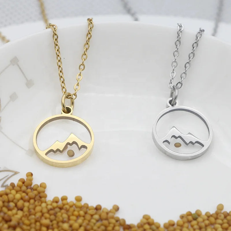 Faith Can Move Mountains Mustard Seed Necklace