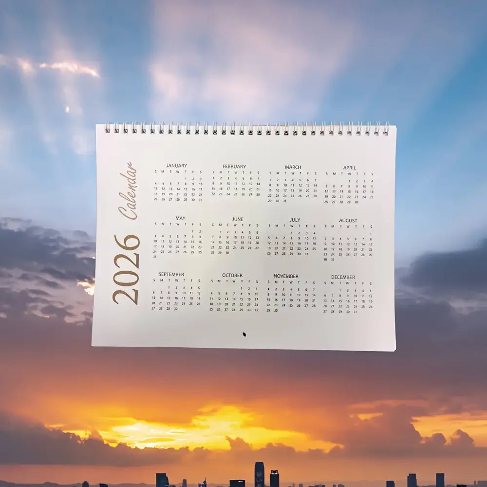 2026 Christian Inspirational Wall Calendar: Jesus Walking with the Lamb of God, Symbolizing Hope