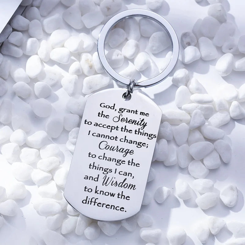 Serenity Prayer Keychain