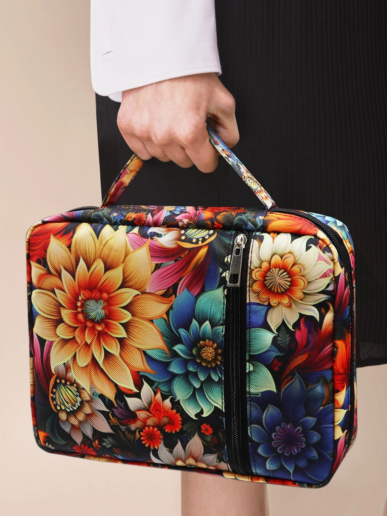 Bible Cover for Women with Flowers