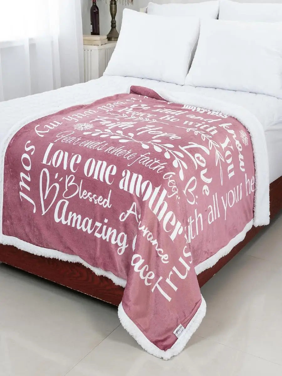 Faith Hope Love Throw Blanket