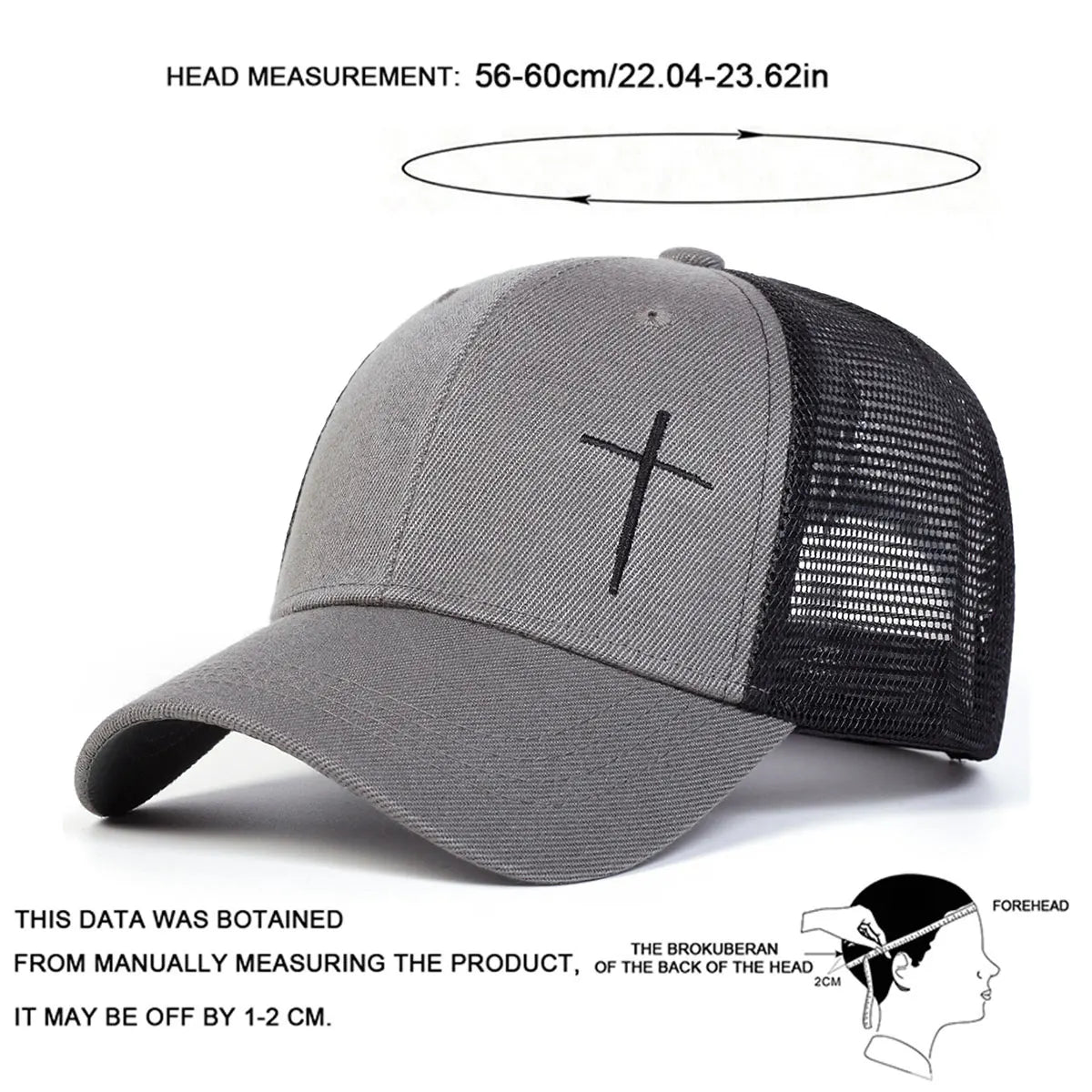 Cross Embroidery Baseball Cap