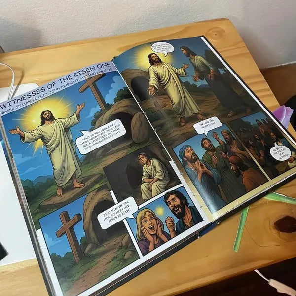 2025 New Comic Bible Action Illustration Gift Comic Book From Genesis To Revelation with Complete Christian G