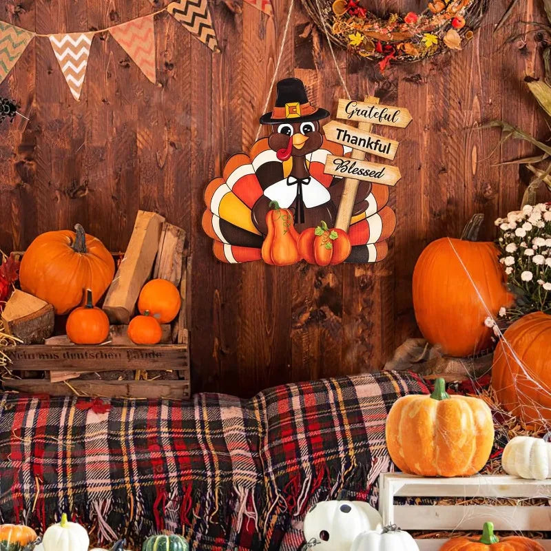 Thanksgiving Wooden Wreath