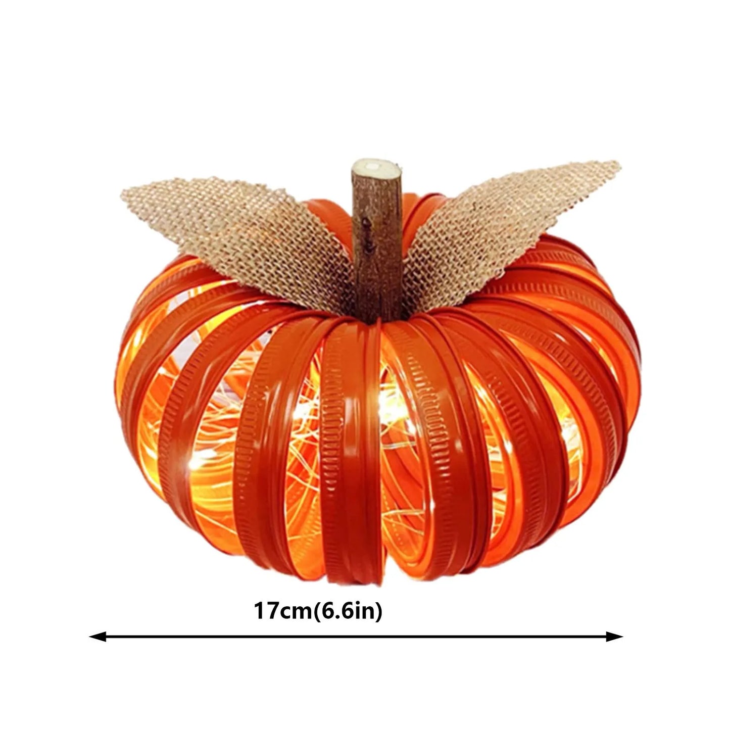 Decorative Fall Pumpkin With Lights