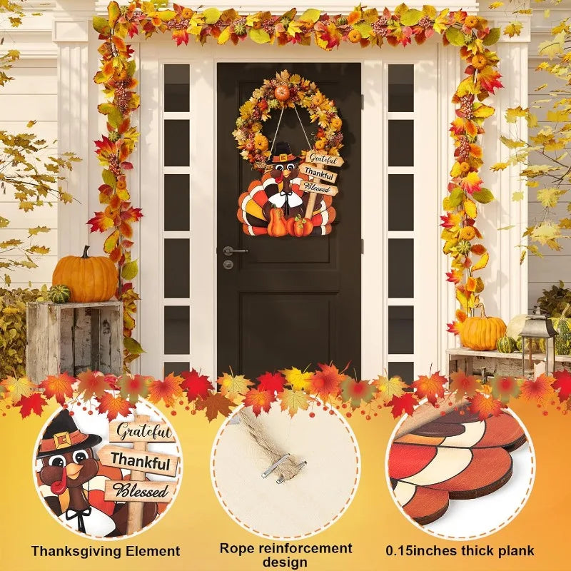 Thanksgiving Wooden Wreath