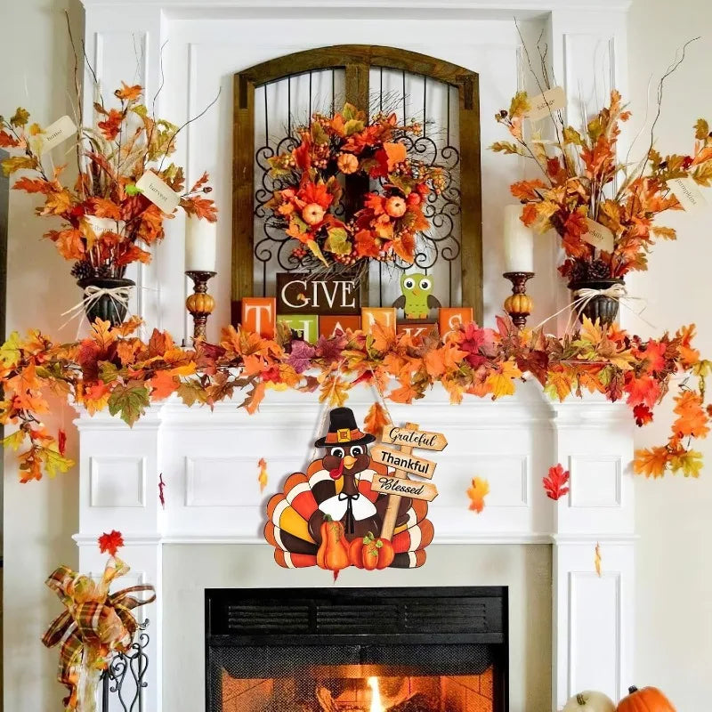 Thanksgiving Wooden Wreath