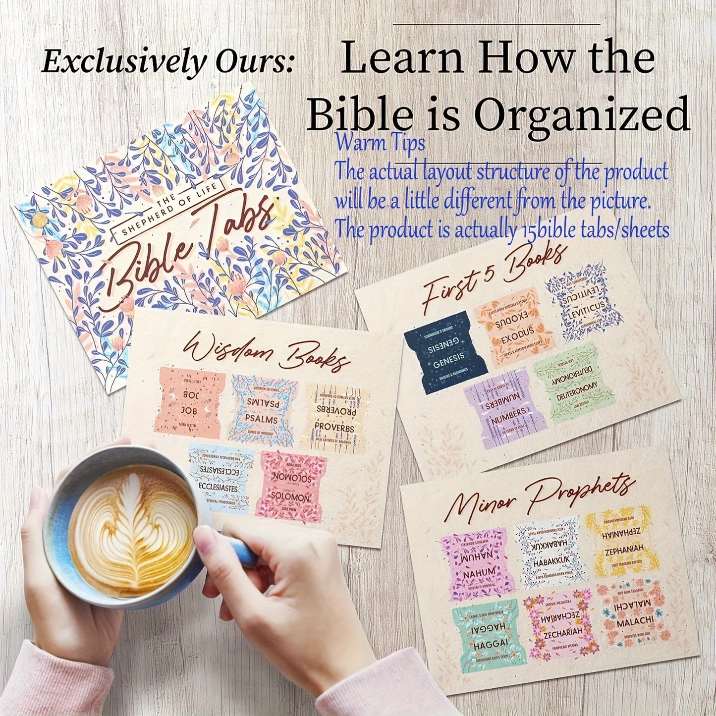 Bible Tabs Pastel Bloom