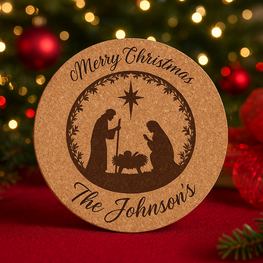 Personalized Cork Hot Pad Trivets