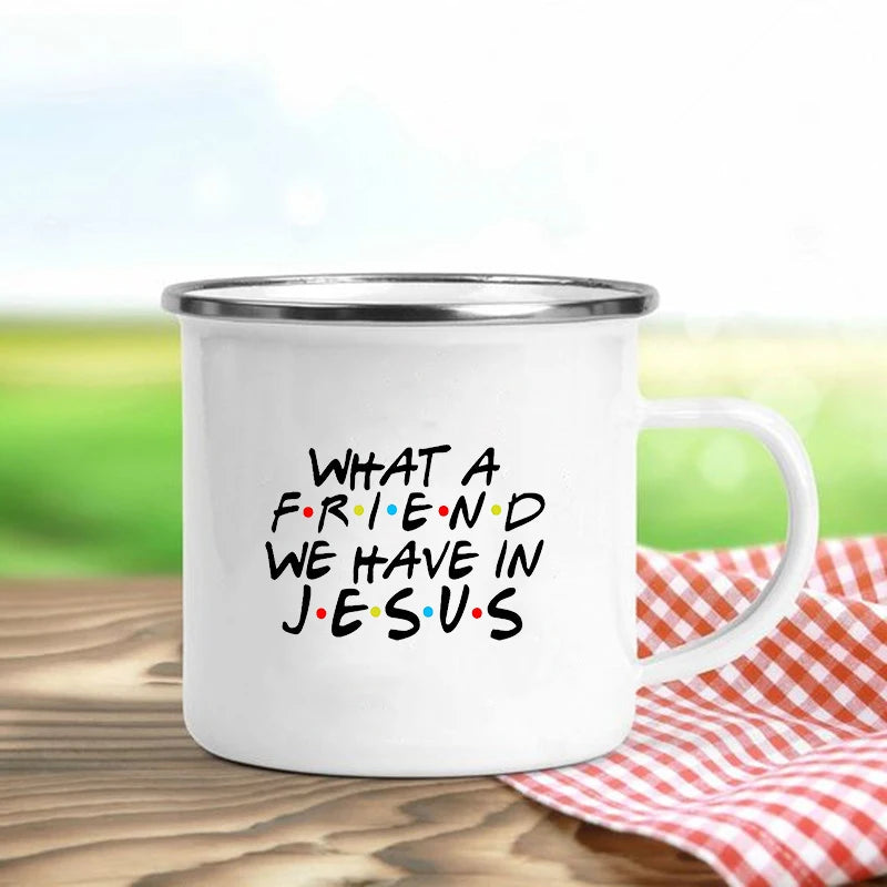 Jesus Is God Enamel Mugs