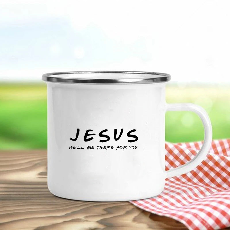 Jesus Is God Enamel Mugs