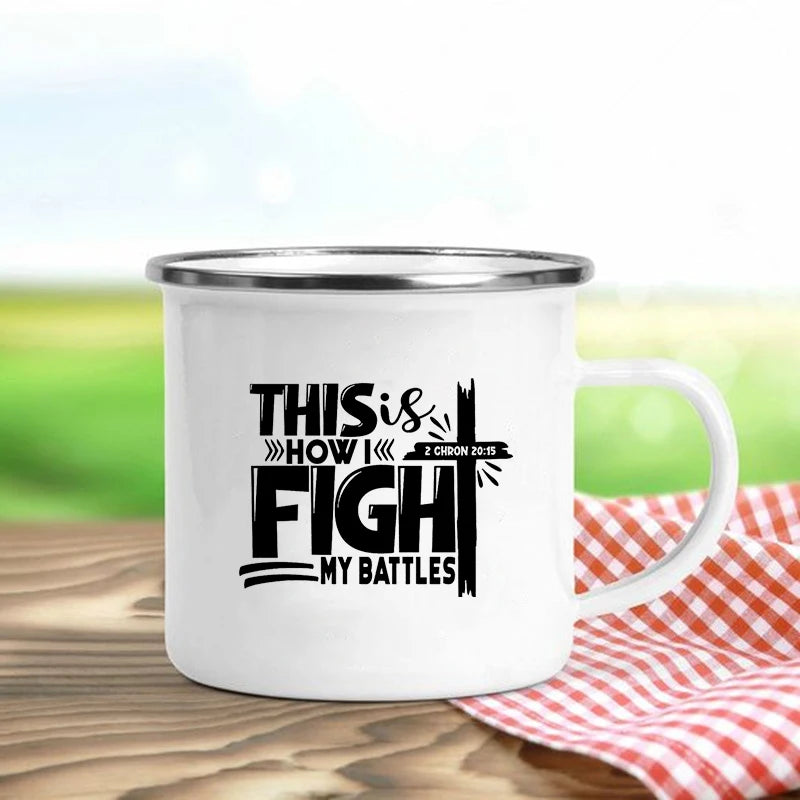 Jesus Is God Enamel Mugs