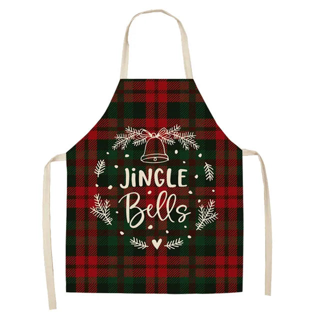 Linen Christmas Apron