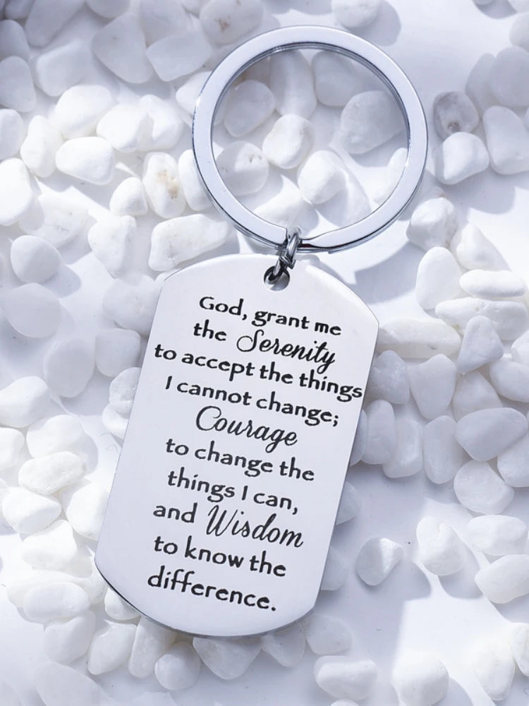 Serenity Prayer Keychain