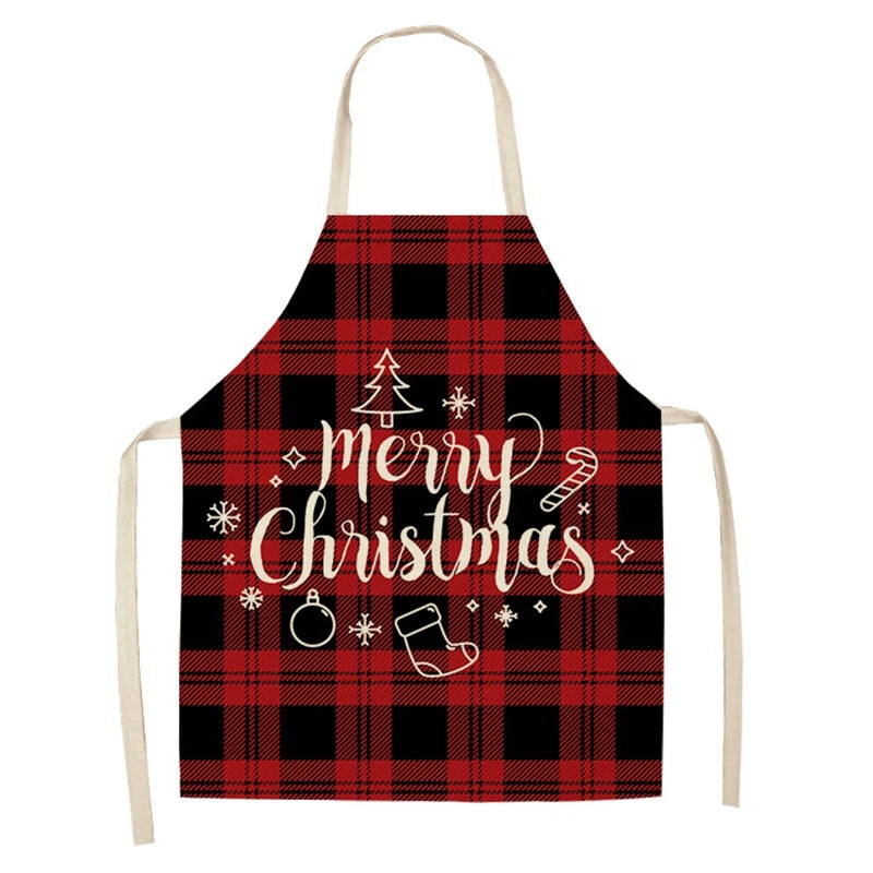 Linen Christmas Apron
