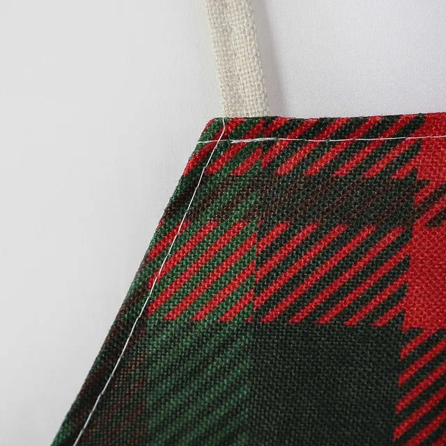Linen Christmas Apron