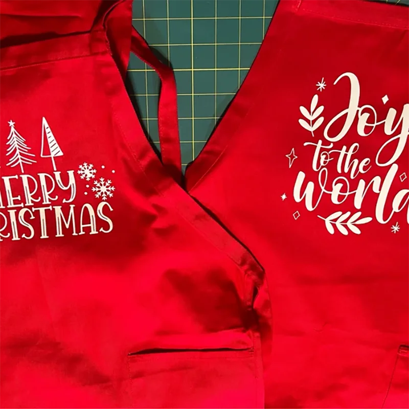 Merry Christmas Apron with Pouch